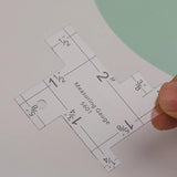 Metal Seam Measuring Gauge Quilting Tailor Ruler Sewing Ruler