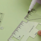 Metal Seam Measuring Gauge Quilting Tailor Ruler Sewing Ruler