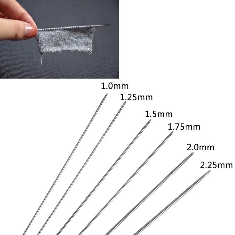 Stainless Steel Knitting Needles For Doll Clothing Sweater DIY Craft