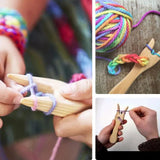 YOMDID 2pcs/Set Knitting Fork DIY Knitting Tool For Bracelet Necklace Pendant