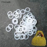 Lychee Life 200pcs Hand-woven Plastic Circle Backpack Handbag