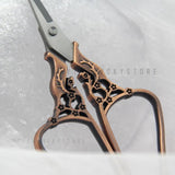 Stainless Steel Retro Flower Tailor Scissor Embroidery Handicraft DIY Tools