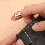 SHWAKK 2PCS Thimble Retro Finger Protector Antique Ring Handworking Needle Thimb