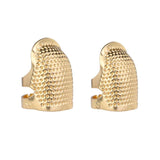 SHWAKK 2PCS Thimble Retro Finger Protector Antique Ring Handworking Needle Thimb