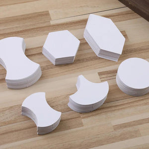 100pcs Patchwork Mould Paper Quilting Templates DIY Sewing Accessories 25 Types
