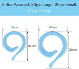 Knitting Crochet Markers 20 Small + 20 Large Stitch Marker Ring with Plastic Box
