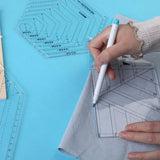 Nonvor Garment Cutting Quilting Ruler For DIY Measuring Patchwork Tools