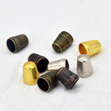 2 Pcs Cross Stitch Sewing Cloth DIY Accessories Pure Copper Top Hat Thumb Protec