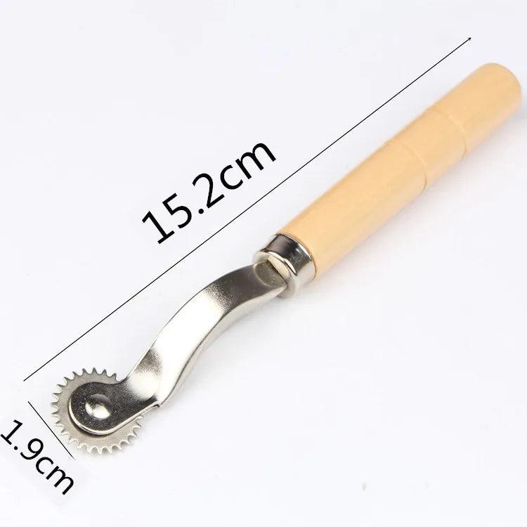 Cloth Fabric Pressing Scribing Leather Wheel DIY Tailor Craft Hand Sewing