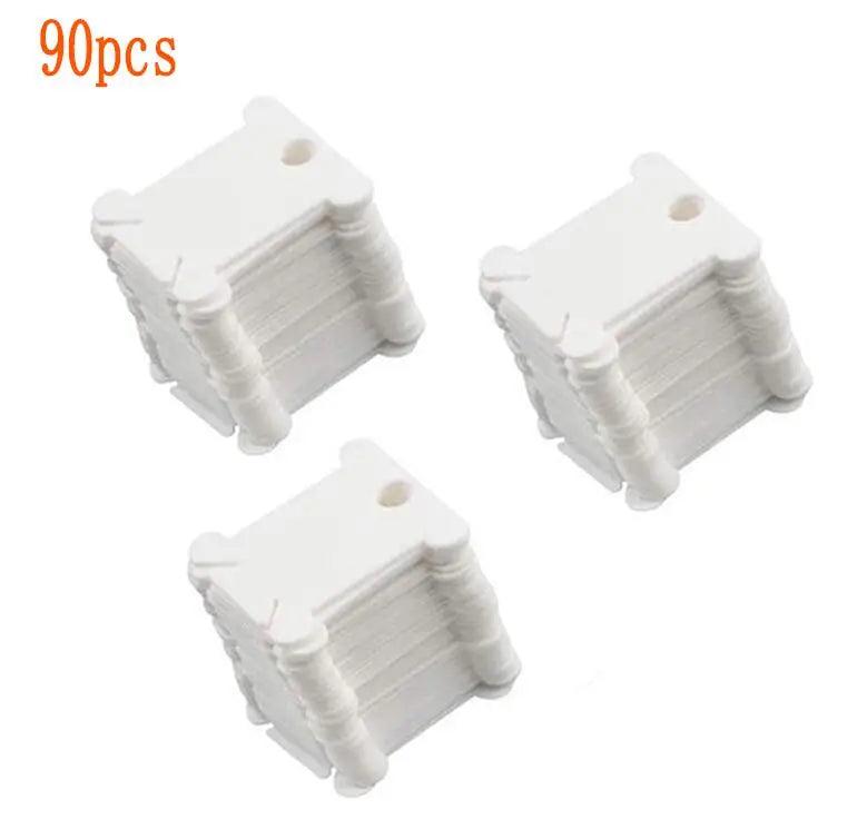 90Pcs Embroidery Floss Craft Thread Bobbin Cross Stitch Storage Holder