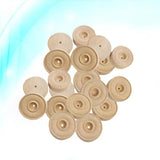 25pcs Round Wood Small Wheels DIY Crafts Supplies