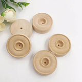25pcs Round Wood Small Wheels DIY Crafts Supplies