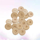 25pcs Round Wood Small Wheels DIY Crafts Supplies