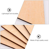 60 Pcs Wooden Triangular Cutouts Ornaments DIY Crafts Accessories