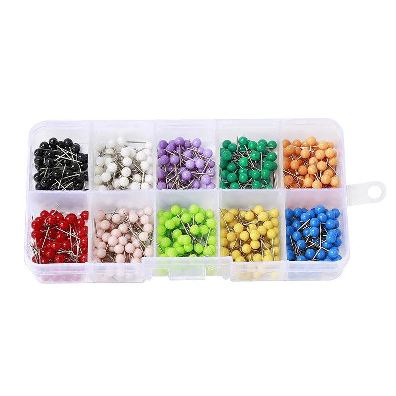 500Pcs Stainless Steel Round Head Pins Sewing Needle DIY Sewing Accessories