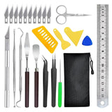 25PCS Dried Flower Vinyl Weeding & Stitching Craft Tool Kit