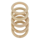 5 Pcs Solid Wood Dream Catcher Rings DIY Crafts Bag Accessories