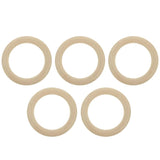 5 Pcs Solid Wood Dream Catcher Rings DIY Crafts Bag Accessories