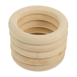 5 Pcs Solid Wood Dream Catcher Rings DIY Crafts Bag Accessories