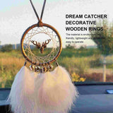 5 Pcs Solid Wood Dream Catcher Rings DIY Crafts Bag Accessories