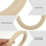 5 Pcs Solid Wood Dream Catcher Rings DIY Crafts Bag Accessories