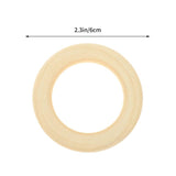 30 Pcs Woodsy Decor Wooden Ring Supply Accessory Rings Lace DIY Decor