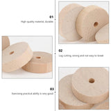 Wooden Toy Wheels DIY Building Model Accessories Children Model Toys Khaki