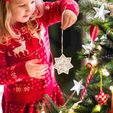 10pcs Unfinished Wood Christmas Cutouts Xmas Decor DIY Accessories