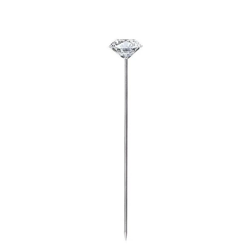 100PCS Transparent Diamond Pin DIY Bouquet Pins Sewing Accessories
