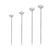 100PCS Transparent Diamond Pin DIY Bouquet Pins Sewing Accessories
