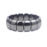 Retro Classic Men's Rainbow Bangle Bracelet Natural Stone Jewelry