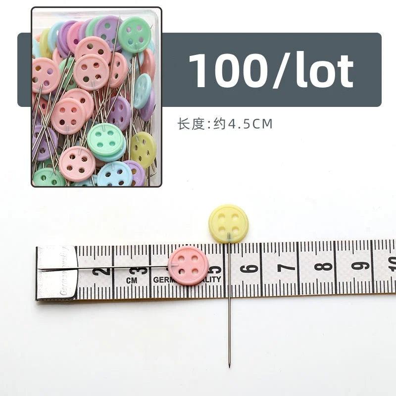 100Pcs Dressmaking Pins Stainless Steel