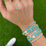 Geometric Round CZ Tennis Bracelet - Christmas Gift Jewelry