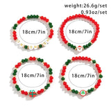 Bohemian Santa Claus Beaded Bracelet Christmas Jewelry
