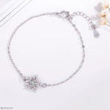 Zircon Snowflake Hipster Bracelet for Women Girls Christmas Gift