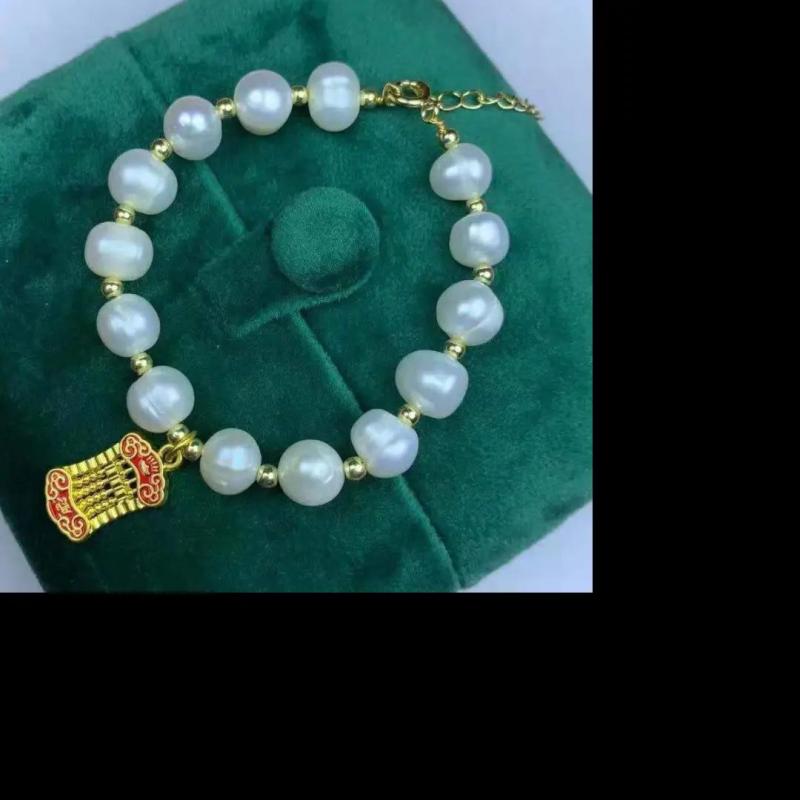 Natural Freshwater Pearl Bracelet Women Fine Jewelry Bangle