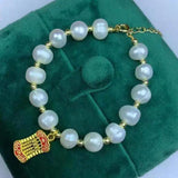 Natural Freshwater Pearl Bracelet Women Fine Jewelry Bangle