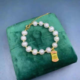 Natural Freshwater Pearl Bracelet Women Fine Jewelry Bangle
