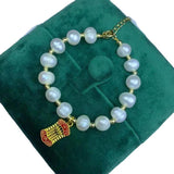 Natural Freshwater Pearl Bracelet Women Fine Jewelry Bangle