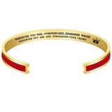 Adjustable Cuff Bangle Holiday Gift Bracelet for Family