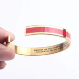 Adjustable Cuff Bangle Holiday Gift Bracelet for Family