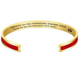 Adjustable Cuff Bangle Holiday Gift Bracelet for Family