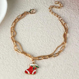 Christmas Snowman Shoe Bracelet for Girls