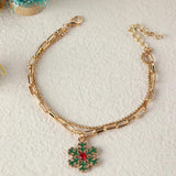 Christmas Snowman Shoe Bracelet for Girls