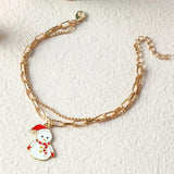 Christmas Snowman Shoe Bracelet for Girls