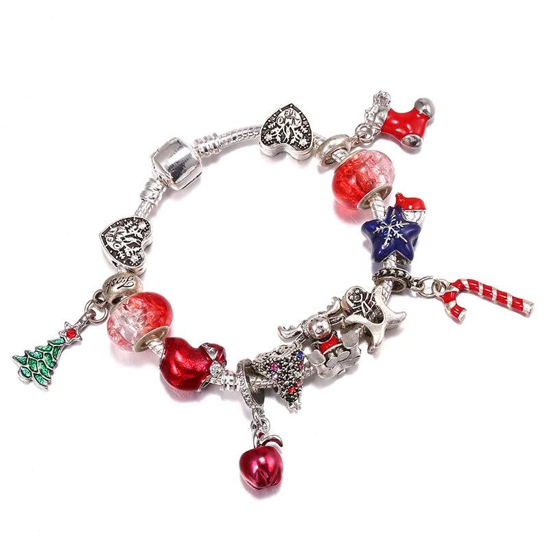Xmas Charm Bead & Pendant Set for Bracelet DIY
