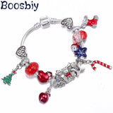 Xmas Charm Bead & Pendant Set for Bracelet DIY
