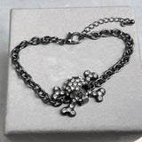 French Punk Hip-hop Gothic Skull Bracelet For Women Men
