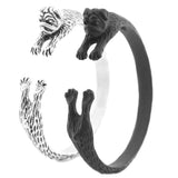 Vintage Hippie Pug Bangles Boho Dog Love Charms Bracelet