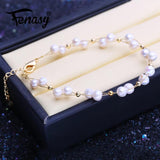 Freshwater Pearl Bracelet Layered Adjustable Bangle for Women Party